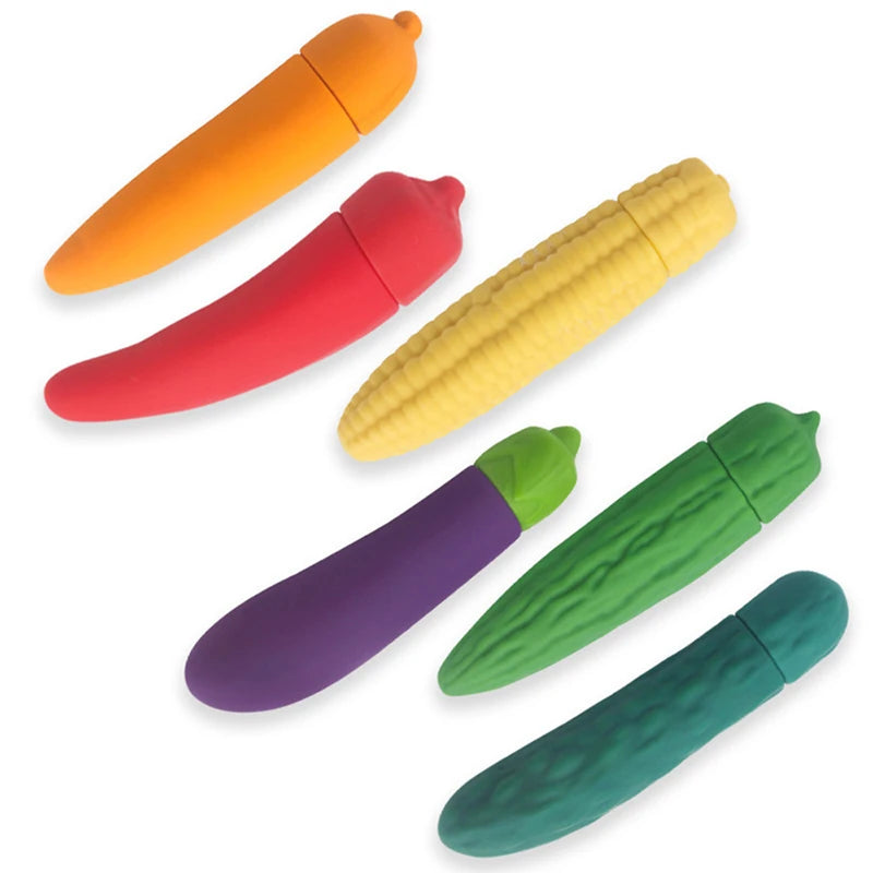 Mini Vegetables Vibrator for Female Masturbation Vagina Clitoris Stimulator Massage Sex Toy Portable G Spot Bullet Vibrating Egg
