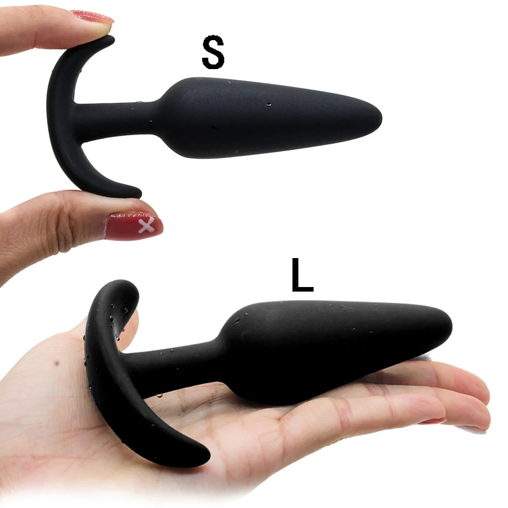 3 Different Size Anal Plug Soft Silicone Anal Butt Plug Stimulator Adult Sex Toys for Men/Women Prostate Massager Anal Trainer