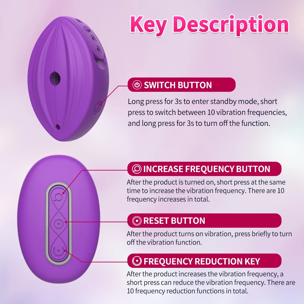 Nipple Clip Sex Toys Vibrator Nipple Stimulation Breast Massager Wireless Control Invisible Wear Female Orgasm Masturbator Adult