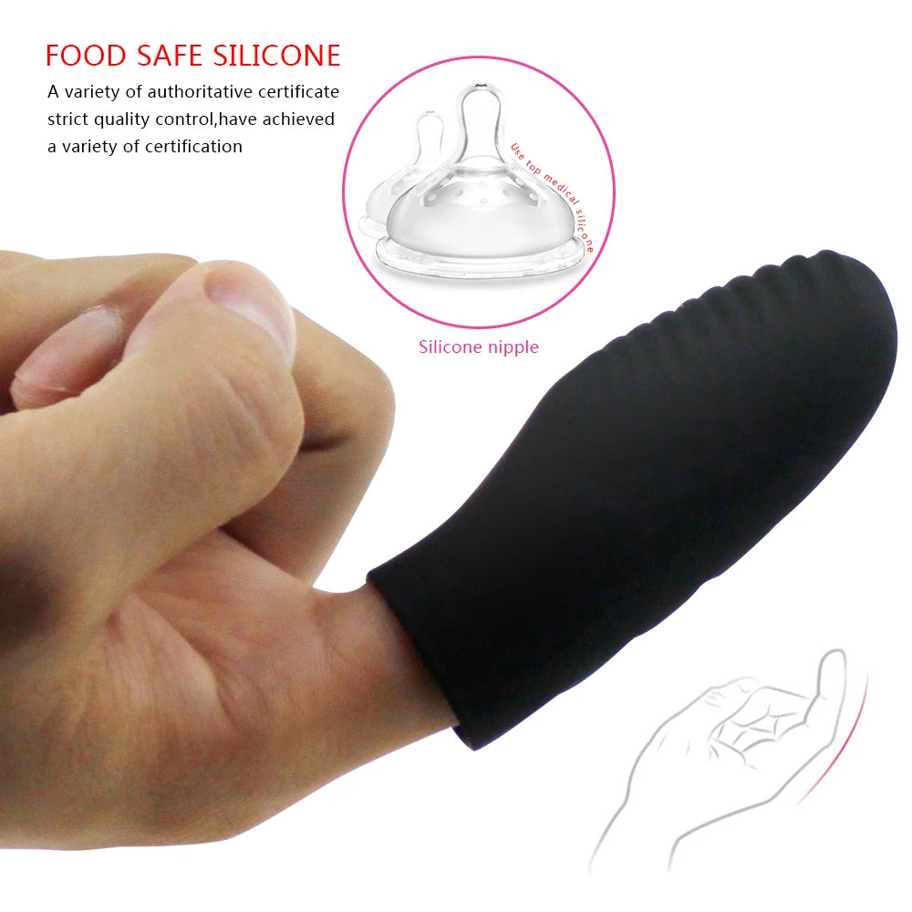 Mini Finger Vibrator for Women Clit Stimulator G-spot Massager Vagina Stimulation Masturbator Sex Products for Couple Flirting