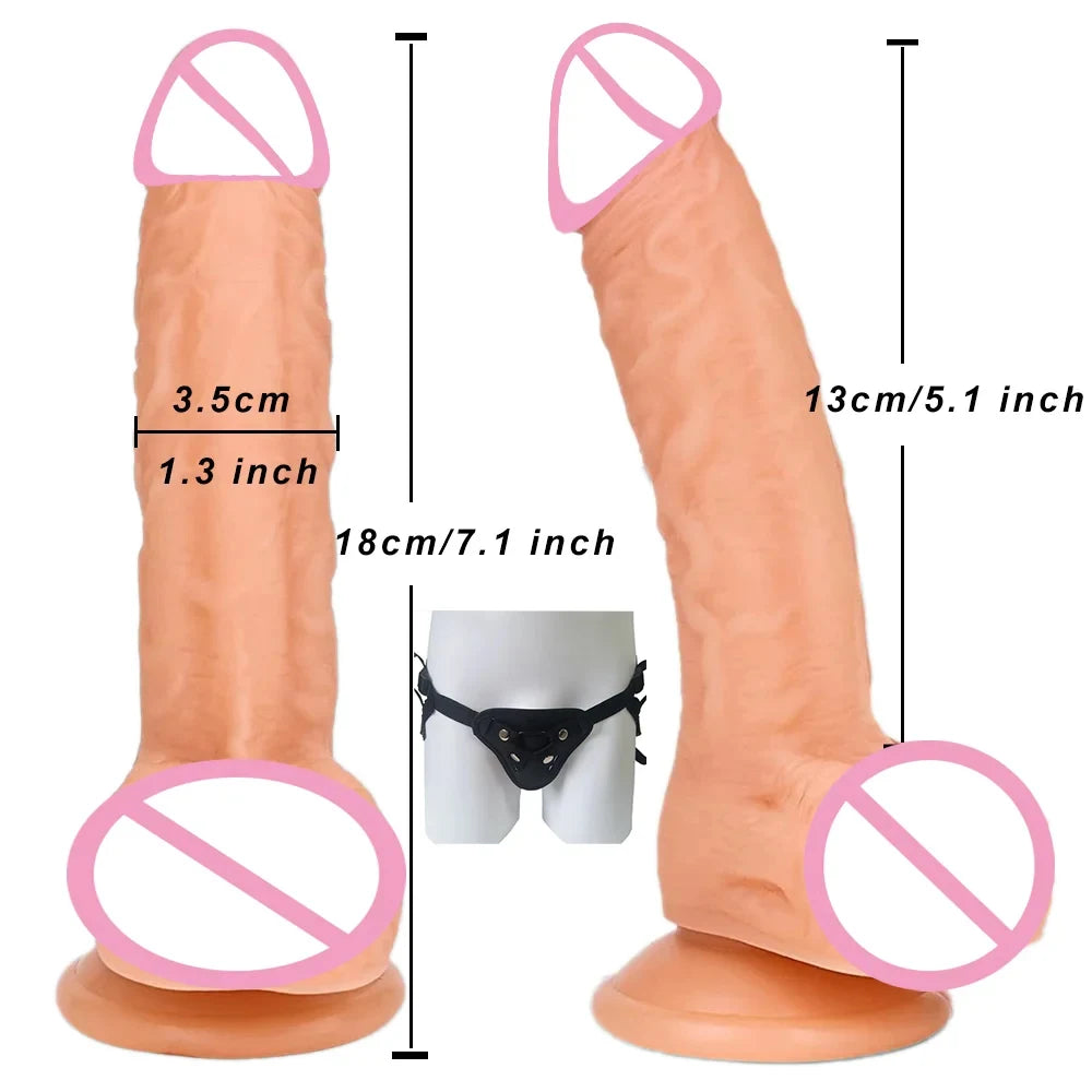 Oversized Realistic Dildo Huge Penis Penetration Anal Sex Toys For Women Masturbation Soft Dick Dildos Sexy Adult Sex Toy Gay