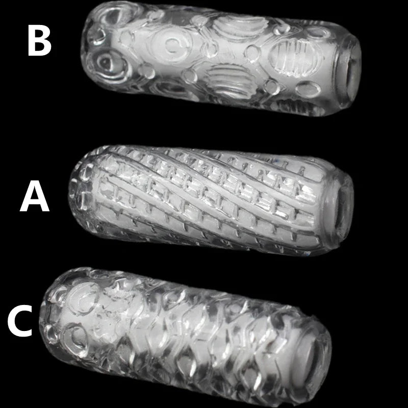 Male Masturbation Toys TPE Soft Clear Pocket Pussy Penis Sleeve Intimate Toys for Men Masturbation Tools Aadult Products 18 Sex