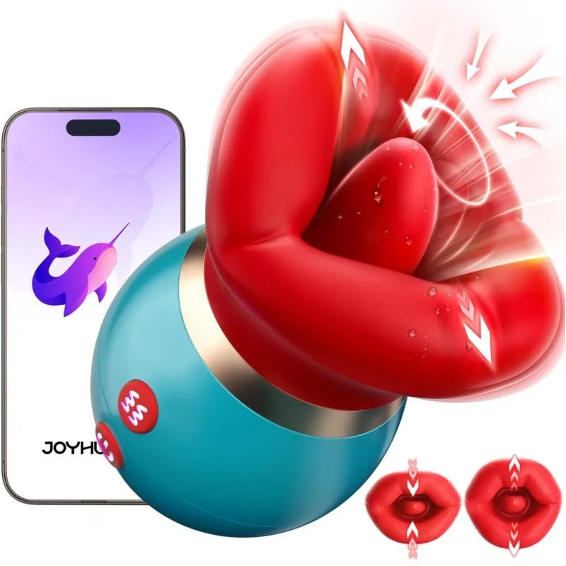 Adult Sex Toys Vibrator with APP Control 3 IN 1 Big Mouth Vibrators Sex Machine 360° Clit Nipple G Spot Anal Toys for Women