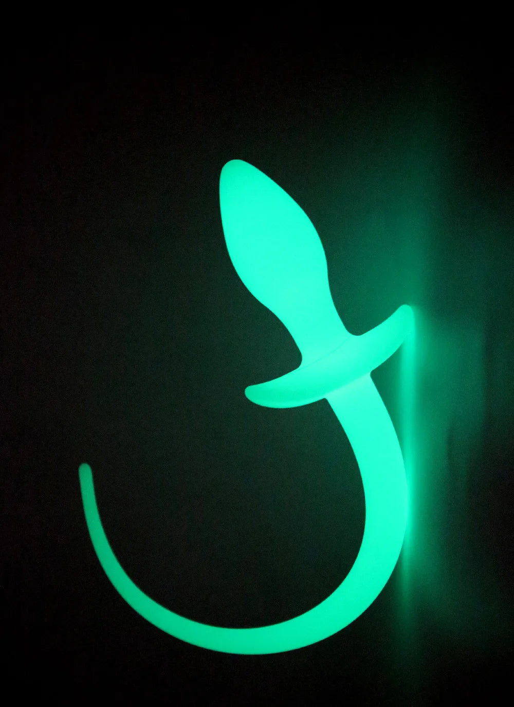Factory Sales Silicone Dog Tail Luminous Anal Plug Puppy Play Anal Accessories G-Spot Prostate Massage Butt Plug Fetish Sex Toys