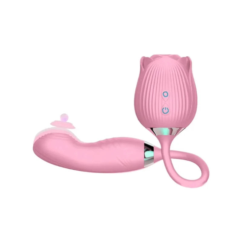 Licking Vibrator for Women Clitoral Nipple Stimulator Massager Thrusting Dildo 2 in 1 Sex Toy for Women Adult Sex Products