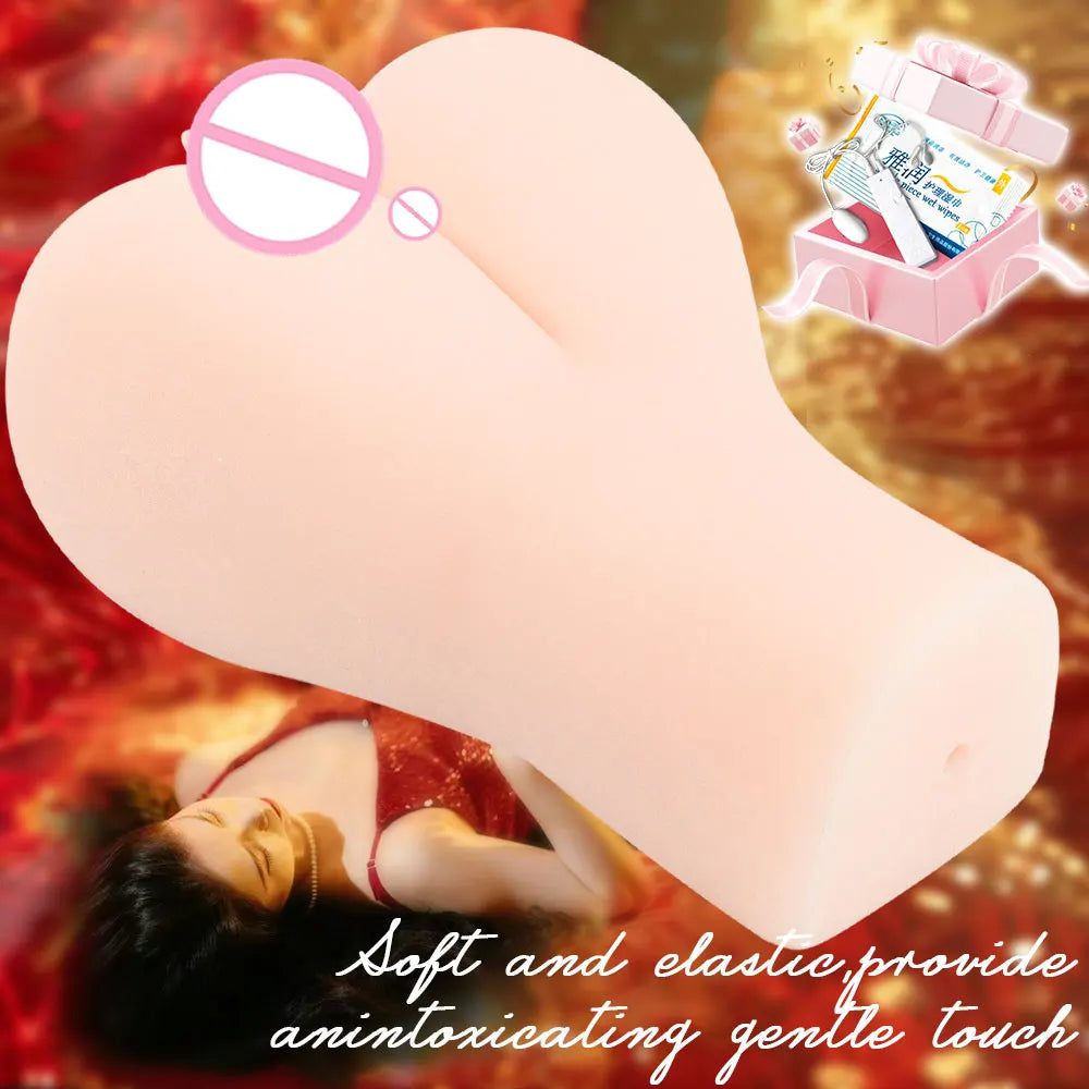 ZUIMAO Male Masturbator Adult Sex Toy with 3D Realistic Textured Pocket Pussy and Tight Anus Sex Doll Stroker for Sexy Adult Man