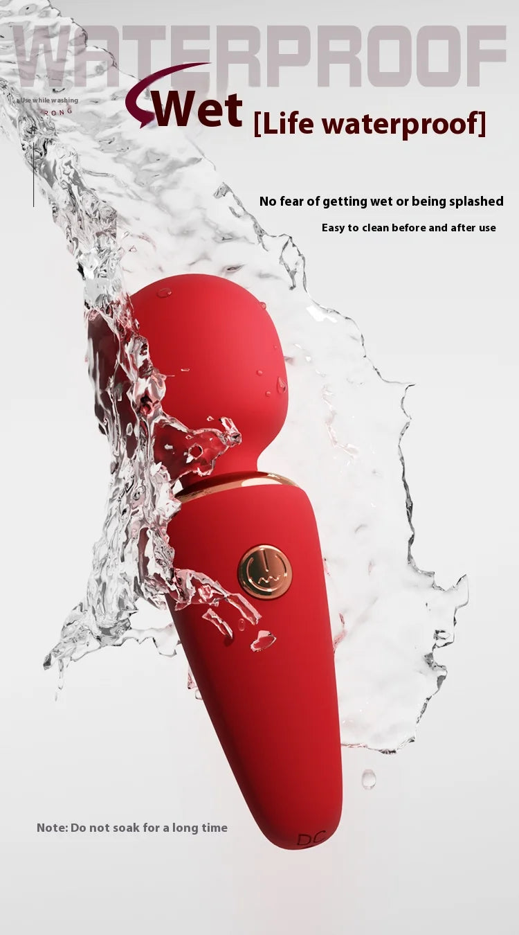 Mini AV Stick Vibrator for Women USB Charging Portable Adult Magic Wand Ice Cream Vibrator 10 Frequency Vibrating Sex Toys