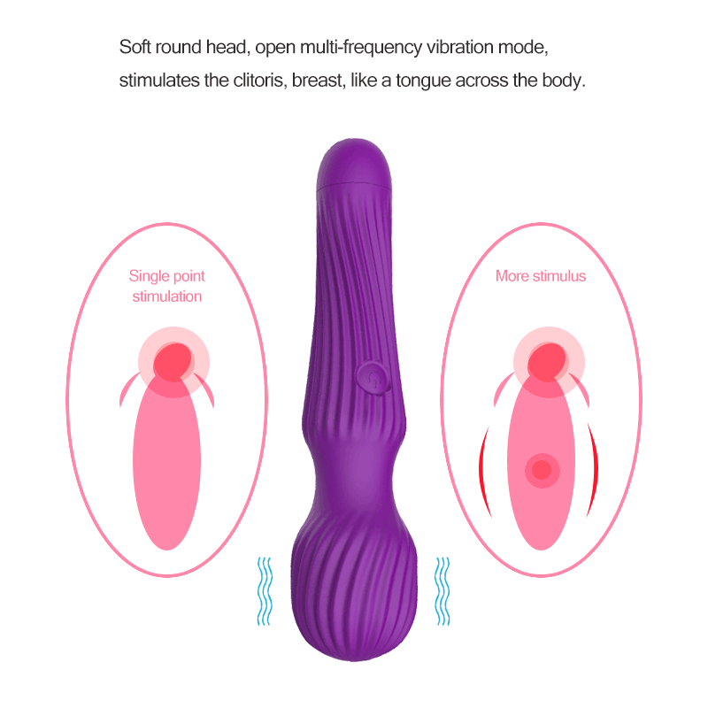 10 Speeds AV Magic Wand Vibrator Strong G-spot Clitoris Nipple Stimulator Sextoy for Women Dildo Masturbator Massager USB Charge