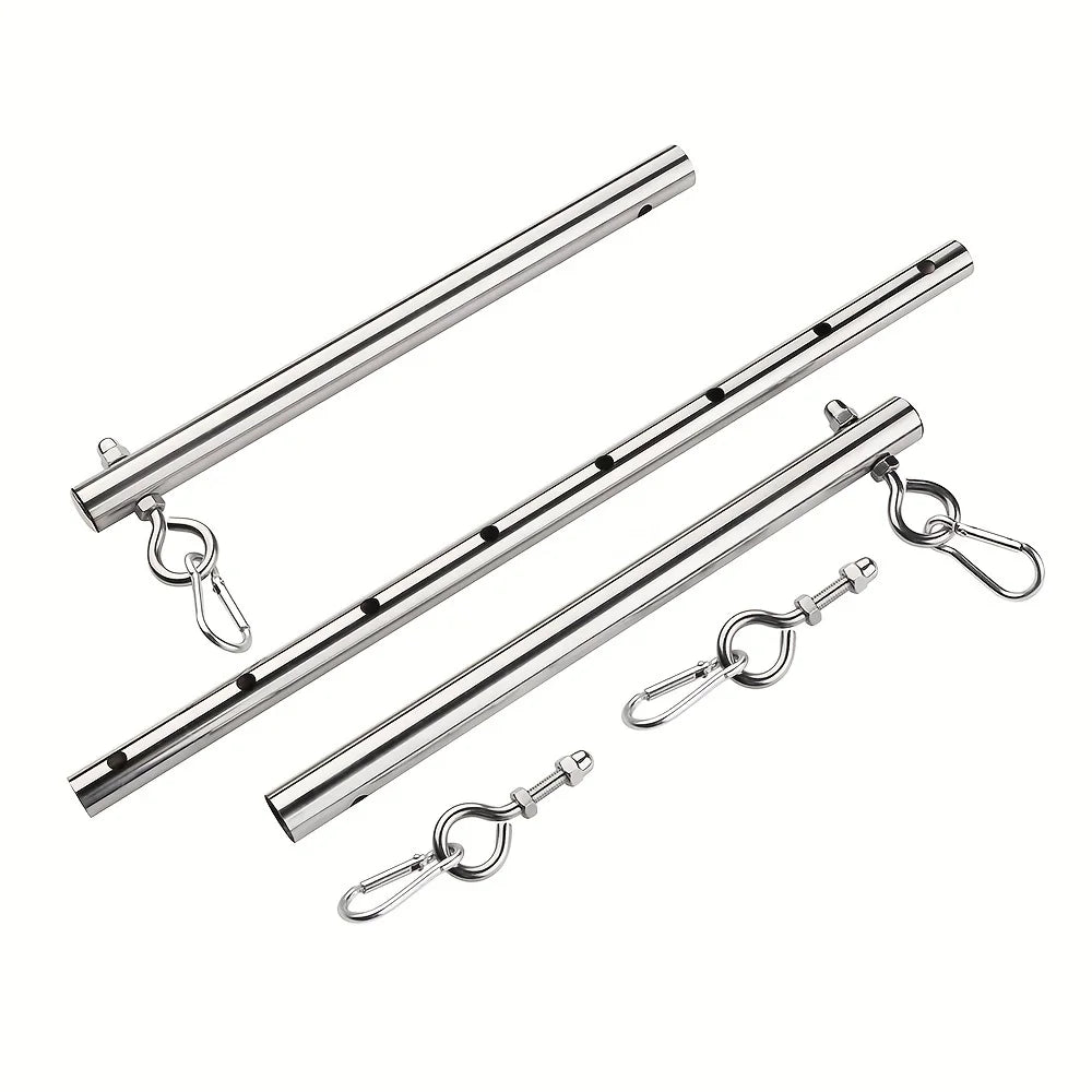 BDSM Bondage Set Stainless Steel Extend Spreader Pole Sex Handcuffs Ankle Cuffs Restraints Adult Sex Toys for Couple Adult Game