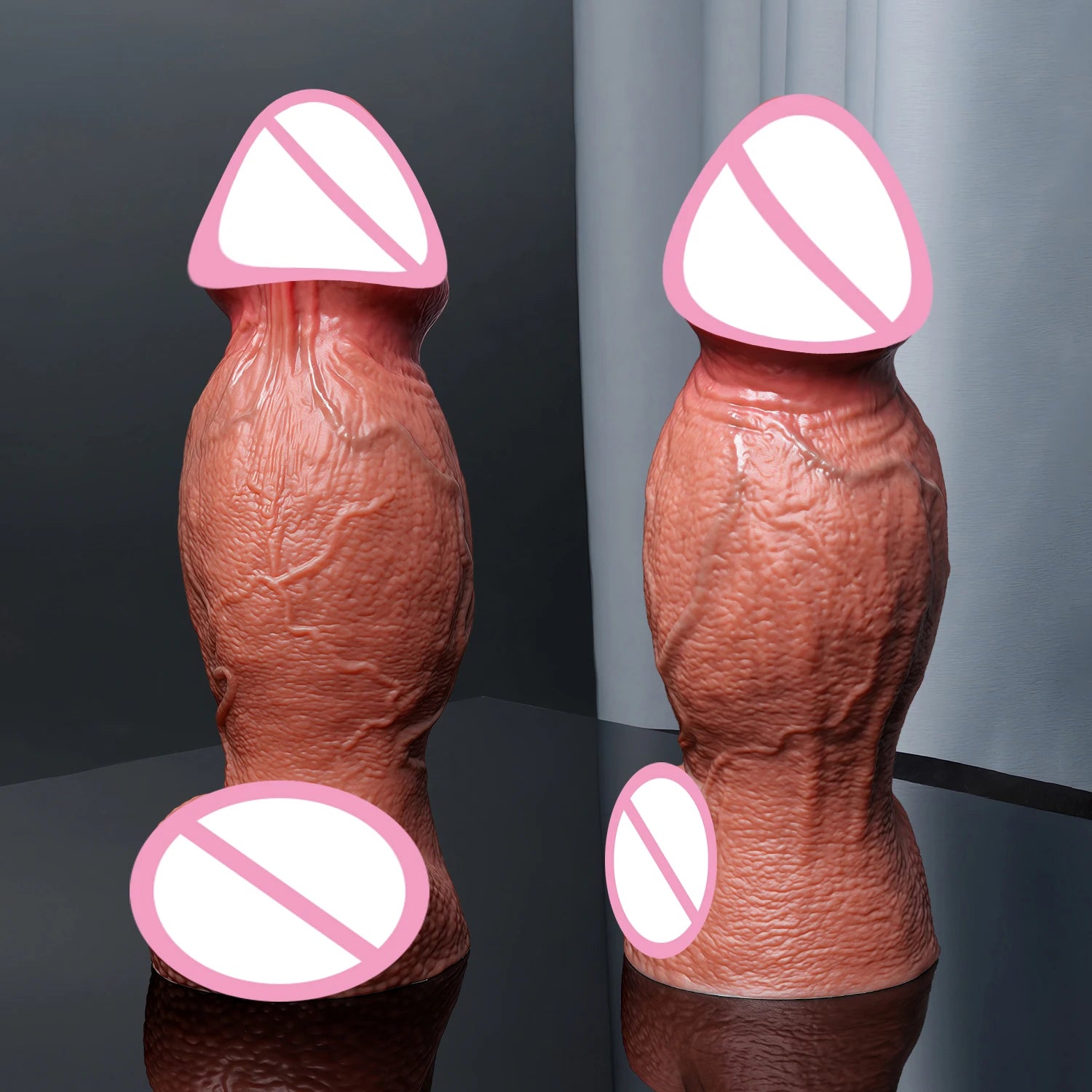 Realistic Skin Super Soft Thick Silicone Big Penis Women Vaginal Man Anal Sex Adult Toy Suction Cup Dick Big Masturbators Glans