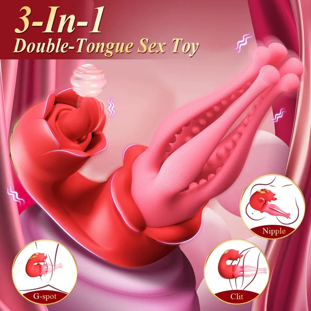 Couples' Sex Toys Male Penis Exerciser Female Clitoral Stimulator 3 in 1 Multi-Power Modes Unisex Masturbation Tool