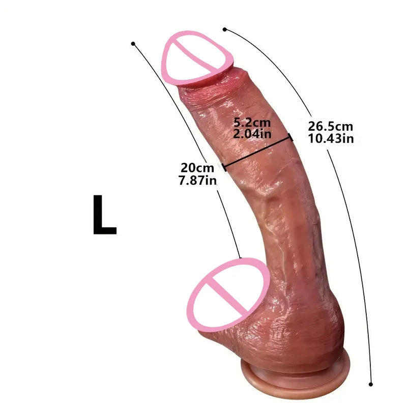 Super Long Skin Dildo Penis Silicone Realistic Sex Toys For Women Masturbator Oversized Penetration Anal Plug Strapon Sexy Adult