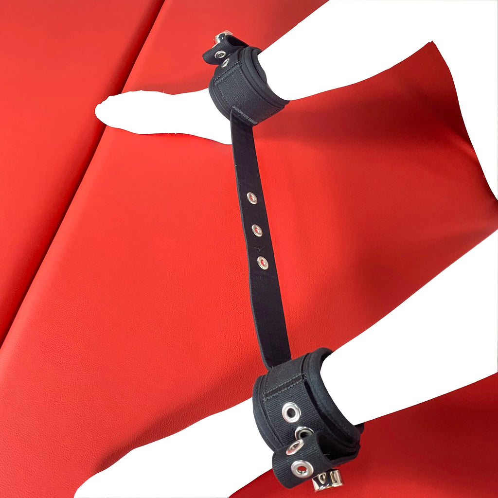 BDSM Foot Restraint Shackle Cotton Strap Standing Bondage Belt with Magnetic Controlled Lock BS11