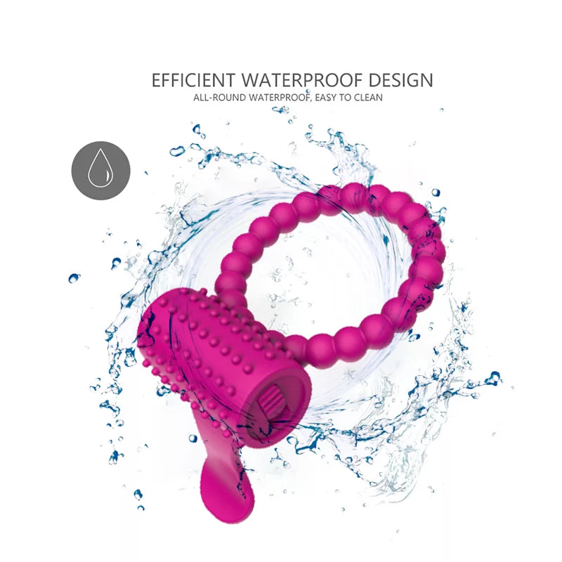 Vibrating Penis Ring Sex Toys For Men 18+ Masturbators Adult Vibrator For Women Couple Chastity Cage Erotic Accessories Sex Shop