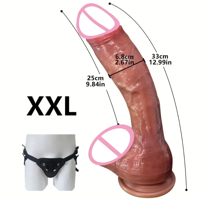 Oversized Realistic Dildo Huge Penis Penetration Anal Sex Toys For Women Masturbation Soft Dick Dildos Sexy Adult Sex Toy Gay