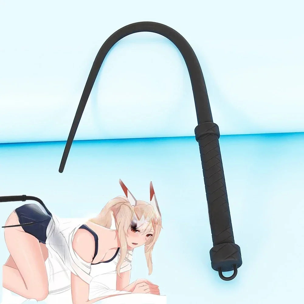Silicone Riding Horse Whip Fetish BDSM Whip SM Adult Game Slave Sexy Whip Erotic Sex Toys for Couple Flirting Sexy Accessories