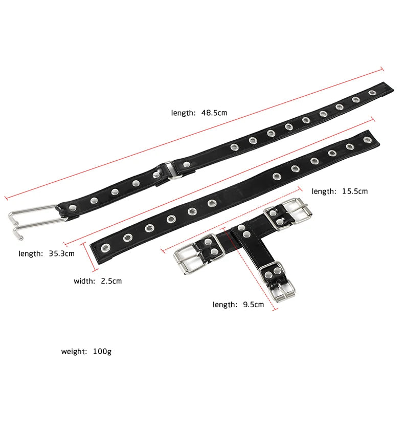 Sexy BDSM Bondage Nose Hook Slave Collar SM Tools Adult Games Restraints Size Adjustable Erotic Products Sex Toys For Couples