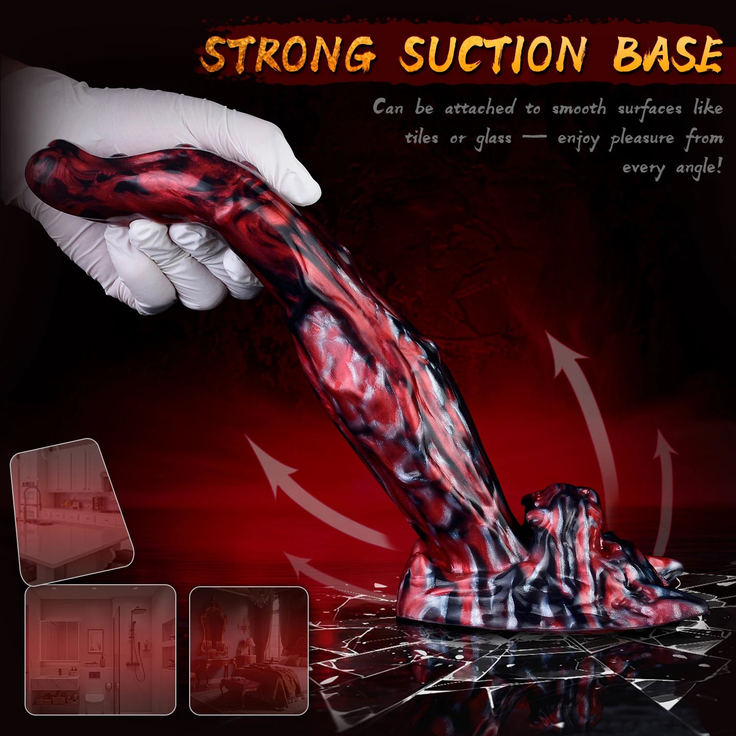 LICKER Anal Dildo Silicone Monster Cock Tongue Penis Vaginal Massager Anal Plug Women Masturbation Sex Toy Couple Flirting Game