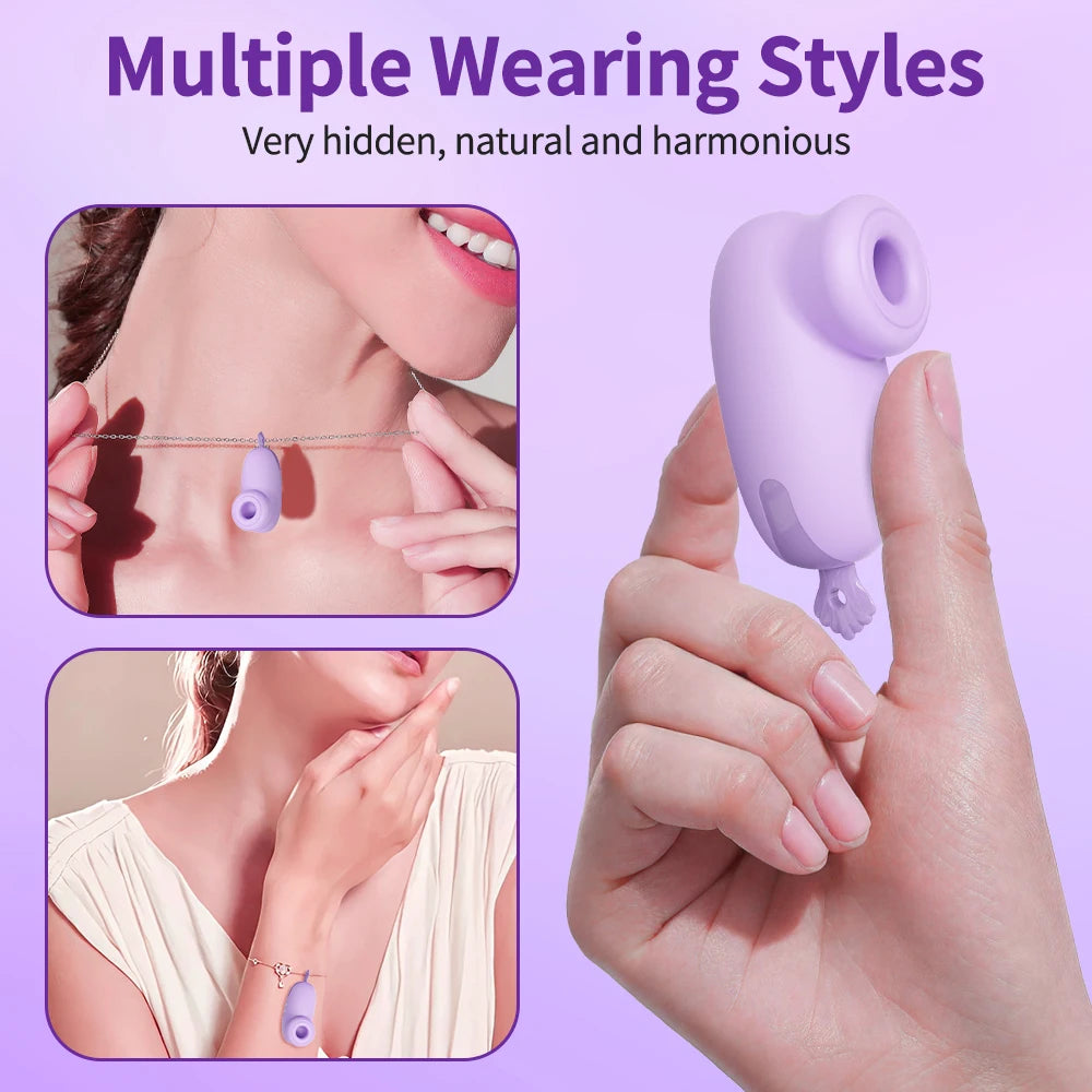 Mini Sucking Vibrator for Women Clitoris Sucker Female Vibrator Nipple Oral Blowjob Vacuum Stimulator Sex Toys for Adult