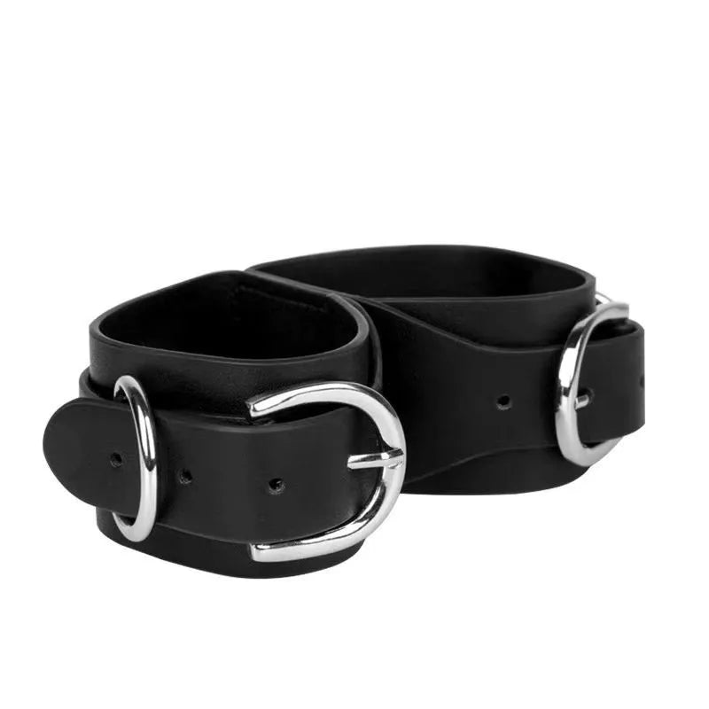 BDSM Bondage Handcuffs Sex Restraints Wrist Cuffs Sex Toys PU Leather Adjustable Adult Fetish SM Games for Couples Women Men