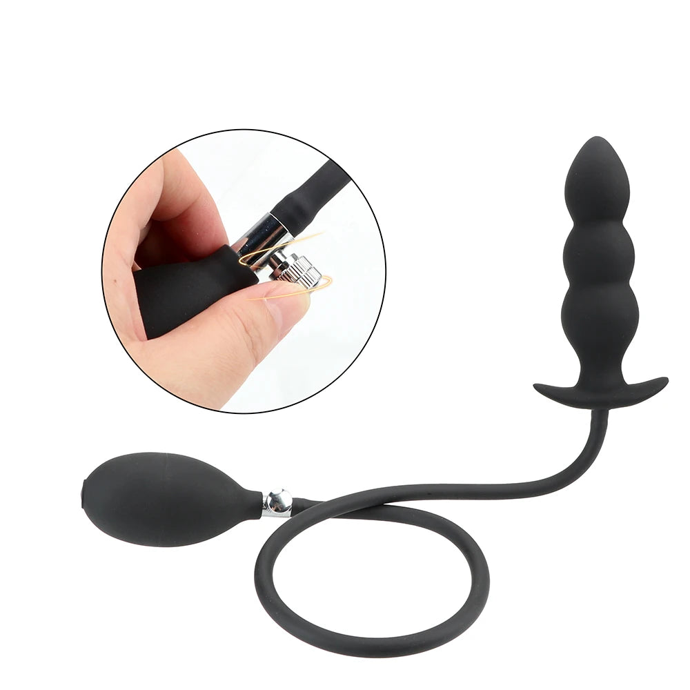 Inflatable Anal Plug Butt Dilator Sex Toys For Adults Games Men Women Dildo Vaginal Expander Couples Bondage Set Erotic Products