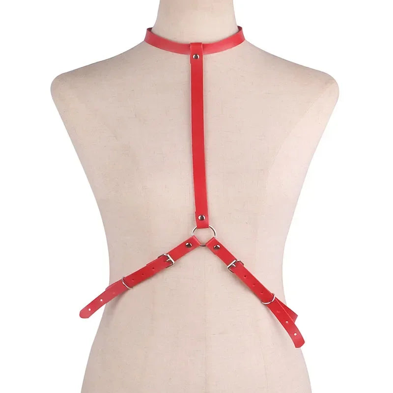 Adult Sexy Underwear BDSM Leather Bondage Lingerie Buttocks Erotic Leg Harness Suspenders Handcuffs Garter Strap For Women Men