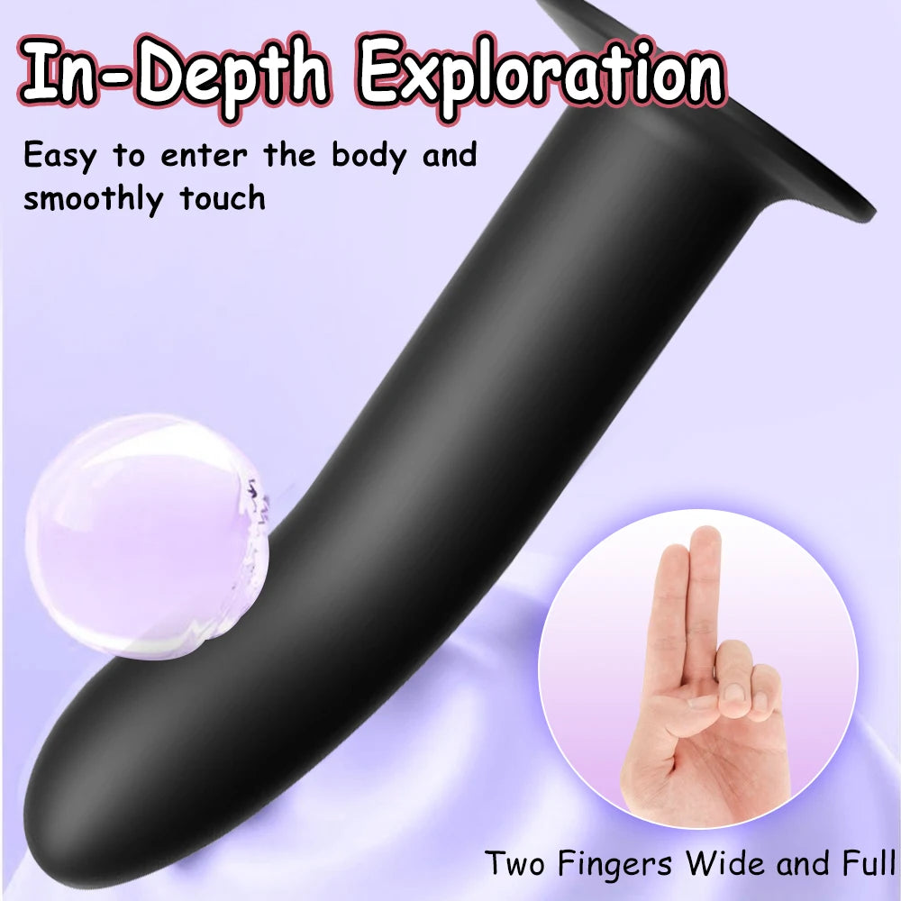Flexible Liquid Silicone Dildo For Begginner G Spot Personal Massage Tool Suction Cup Anal plug Prosate Massager Female Sex Toy