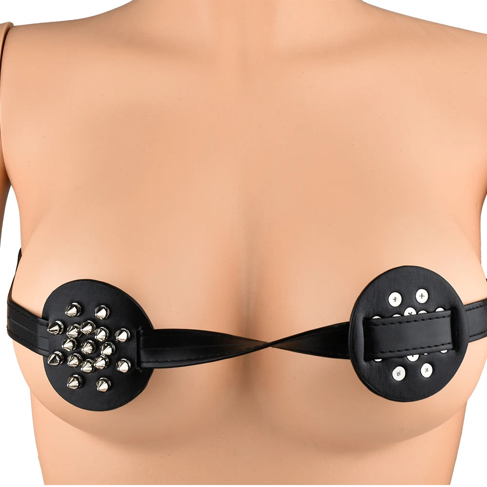 ANOSX Breast Bondage Harness Belt Sexy Exotic Clothing BDSM Bra Chest Straps Leather Bed Restraint Sex Toy Gothic Clothing ﻿