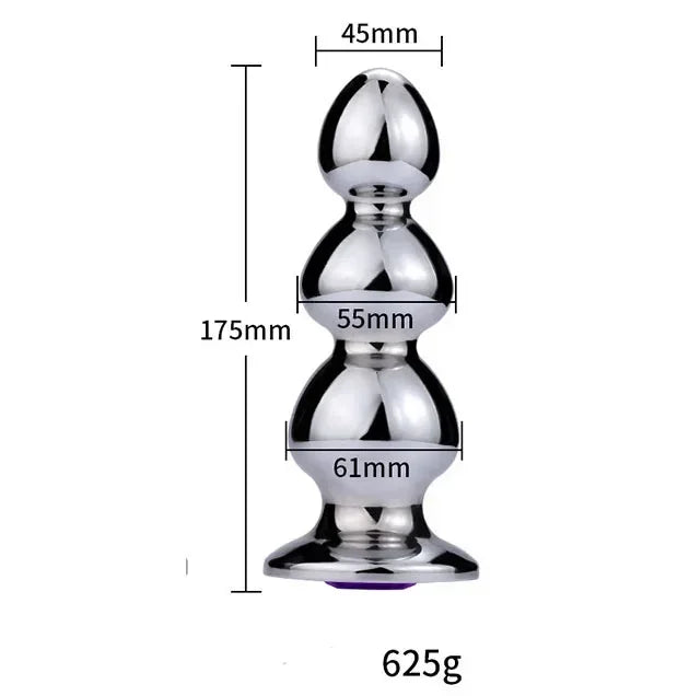 Hot Selling Anal Plug Dildo Huge Fist Strap On Sex Toys For Men/Women Masturbators Stainless Steel Toys Big Butt Plug Wearable