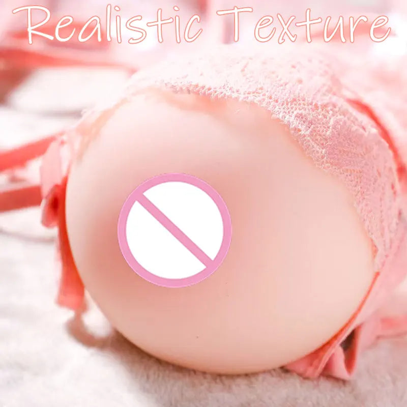 Big Boob Lifelike Sex Doll for Men Realistic Sex Torso Breast Male Sex Toy with Nipple Insertable Soft Sex Dolls with 3D Channel