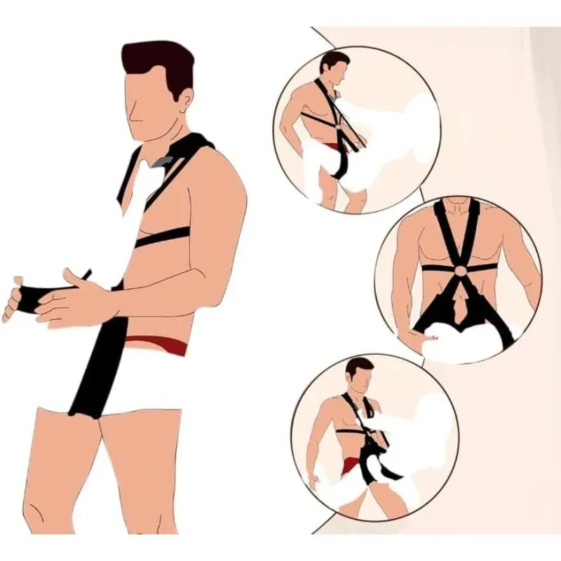 BDSM Sex Swing Set with Bondage Love Slings Adjustable Strap Easy Installation Soft Mat for Couples Adult Sex Toy Intimate Time