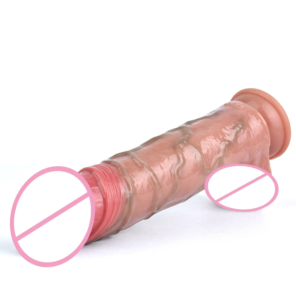 SXXY Lifelike Telescopic Realistic Dildo Suction Cup Silicone Sex Toys For Women Lesbian Gay Vaginal Stimulate Vibration Toy