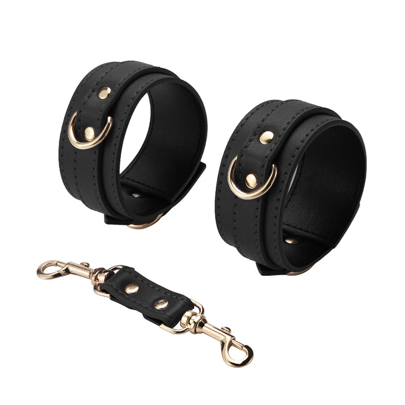 Sex Toys for Woman BDSM Sex Bondage Set Erotic Adults Toys Handcuffs Ankle Cuffs Collar Sex Toy Kit Adults Games Sex Products