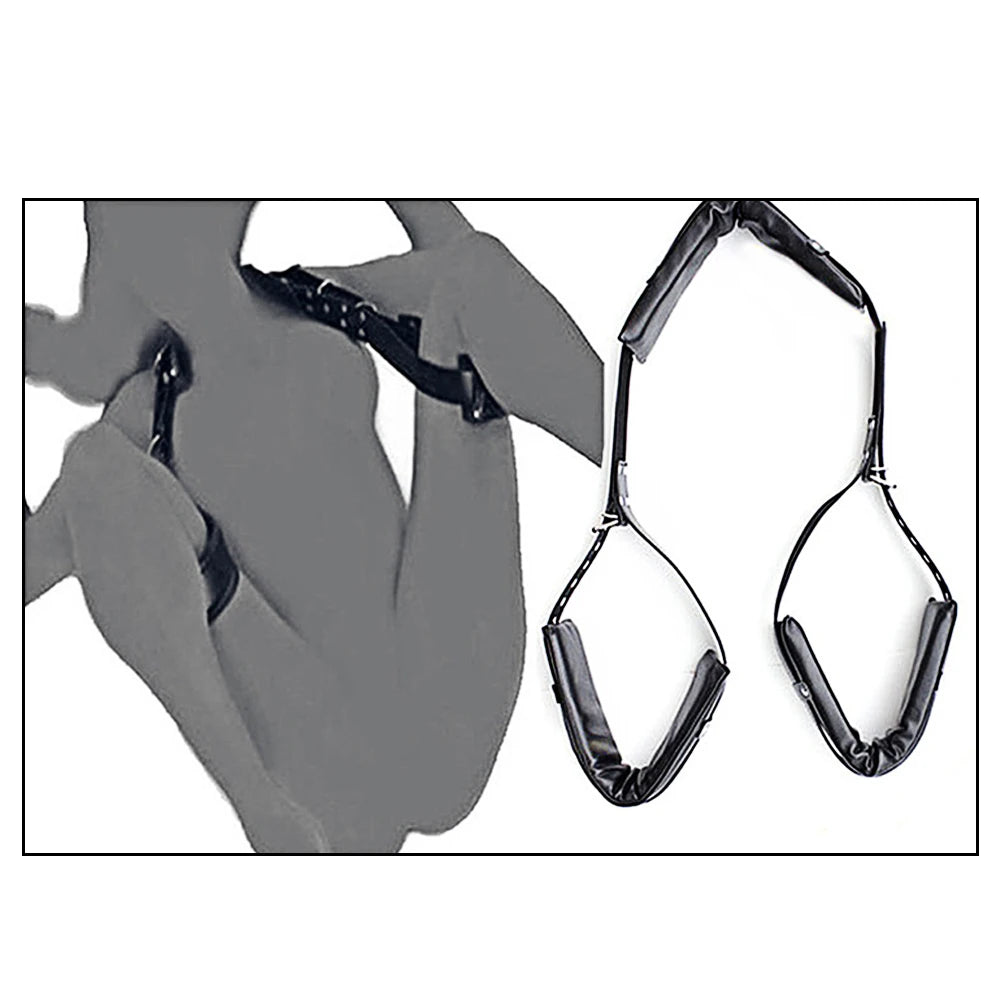 BDSM Adult SM Sex Restraint Handcuffs Slave Tools Bdsm Sexy Wrist To Ankle Cuffs Open Leg Hand Toys Bondage For Couples 18+