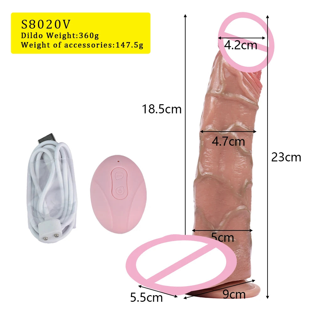 SXXY Lifelike Telescopic Realistic Dildo Suction Cup Silicone Sex Toys For Women Lesbian Gay Vaginal Stimulate Vibration Toy