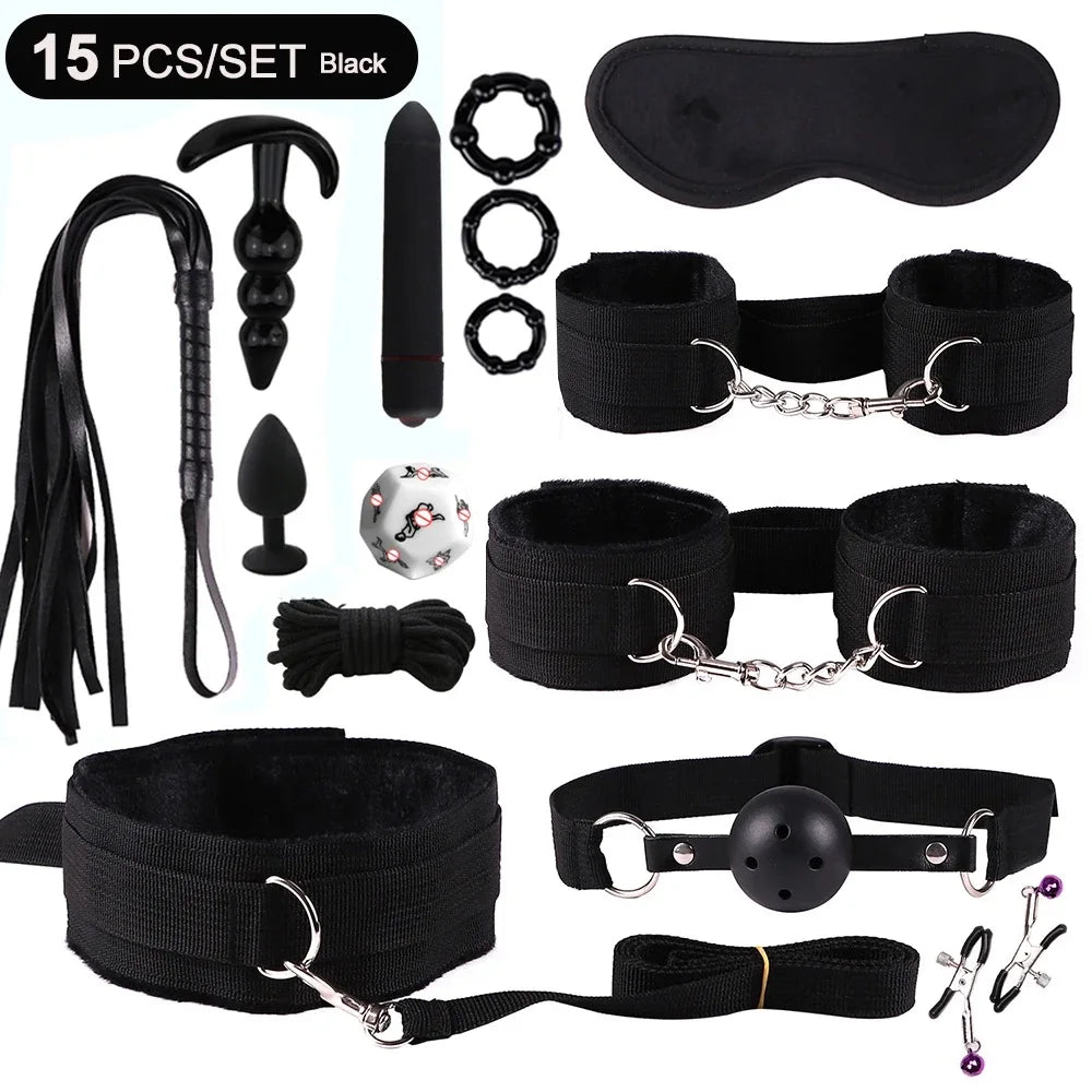 Sex toys for women BDSM sexual couples kit erotic accessories handcuffs for session Anal plug sex game Adult Sexy Toys sexy shop