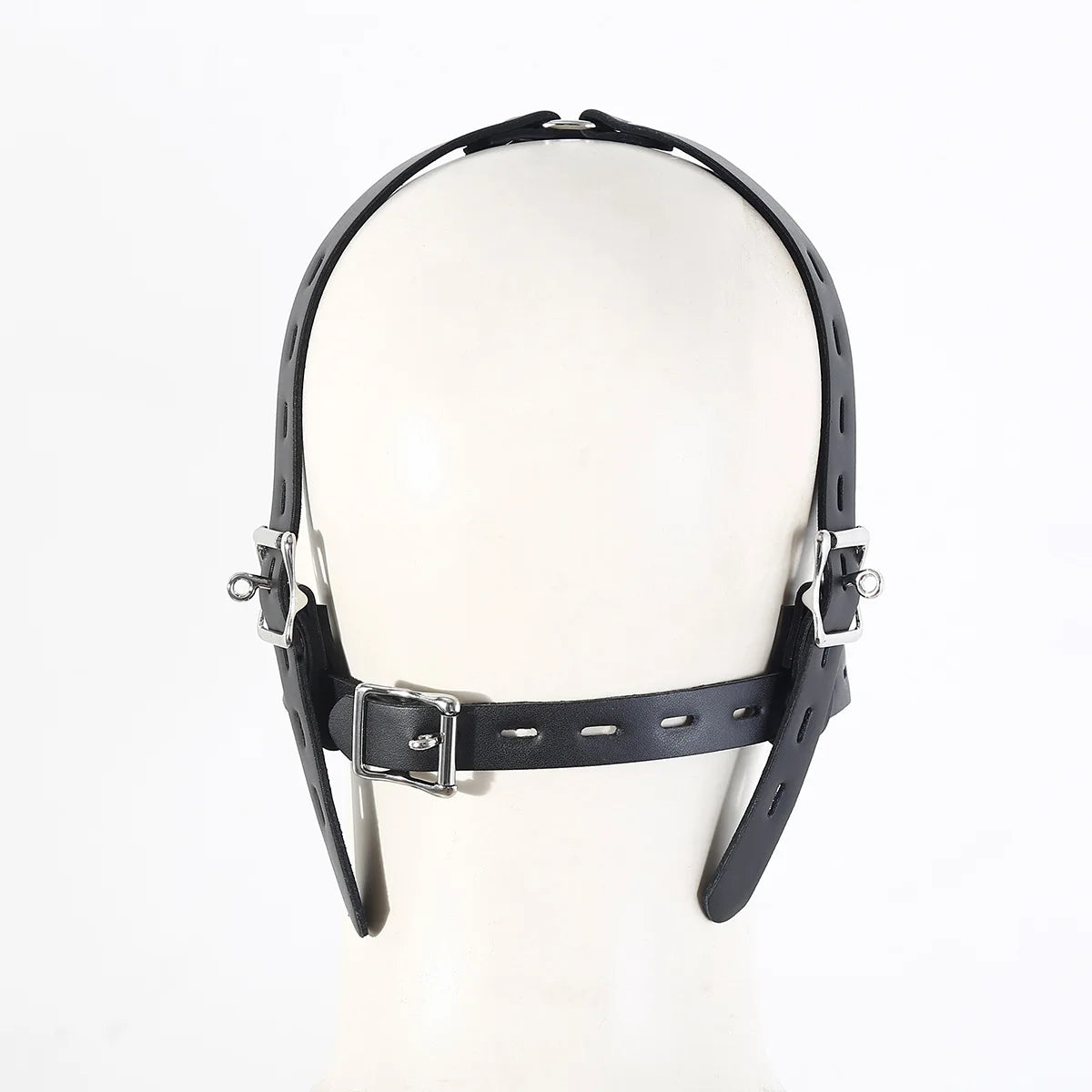 Stainless Steel Spider Ring Gag BDSM Bondage,Nose & Mouth Hook Spreader Leather Head Harness ,Sex Toys For Couples Restraints