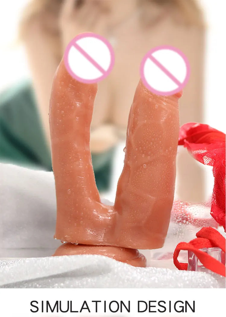 Double Dildo Sex Toys Anal Gode Strap-on Adult Supplies Sexshop Strapon God Gay Lesbian Masturbator Bdsm Erotic Artificial Penis