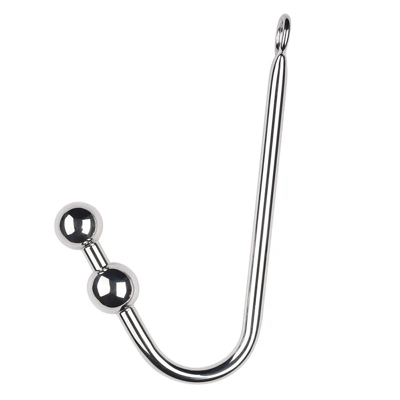 Anal Hook with 3 Balls Metal Anal Dilator Kit, Butt Plug Fetish Bondage Hook Adult Sex Toys & Games Anal Hook for Wom