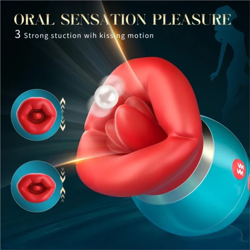 Adult Sex Toys Vibrator with APP Control 3 IN 1 Big Mouth Vibrators Sex Machine 360° Clit Nipple G Spot Anal Toys for Women