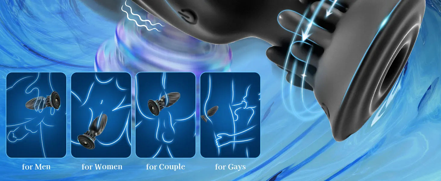 Silicone Anal Plug Vibrator Adult Sex Toys For Women Men Gay Butt Plug Wearable Prostate Massager Dildo Masturbator Sex Machine