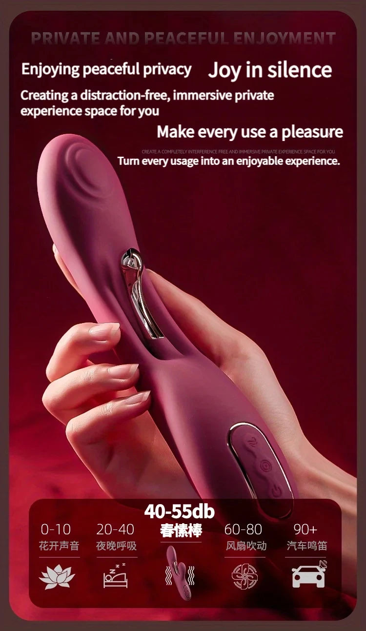 Vibrator Dildo Adult Sex Toys G-Spot Vibrator Rabbit Vibrators Female Sex Toys Adult Toys for Women Couples Sex Pleasure
