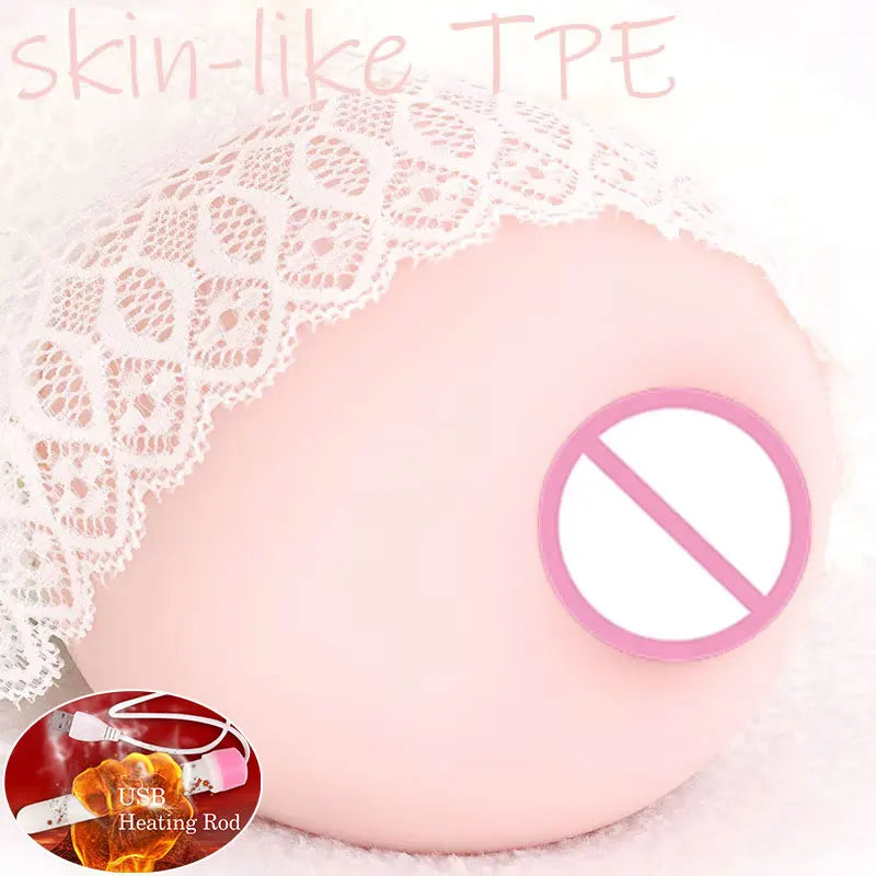 Big Boob Lifelike Sex Doll for Men Realistic Sex Torso Breast Male Sex Toy with Nipple Insertable Soft Sex Dolls with 3D Channel