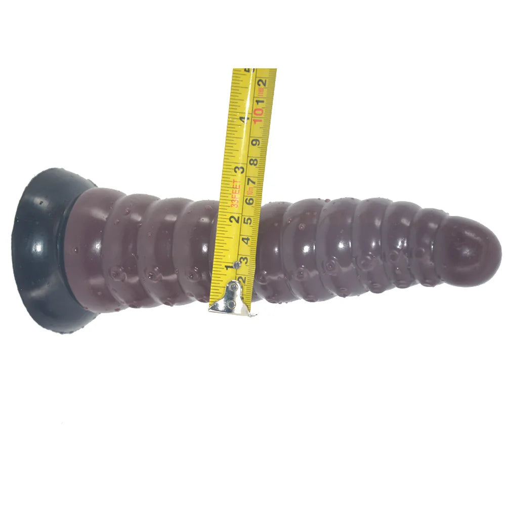 Silicone Simulation Dildo Female Masturbator Clitoris Massager Sex Toy Simulation Caterpillar Dildo