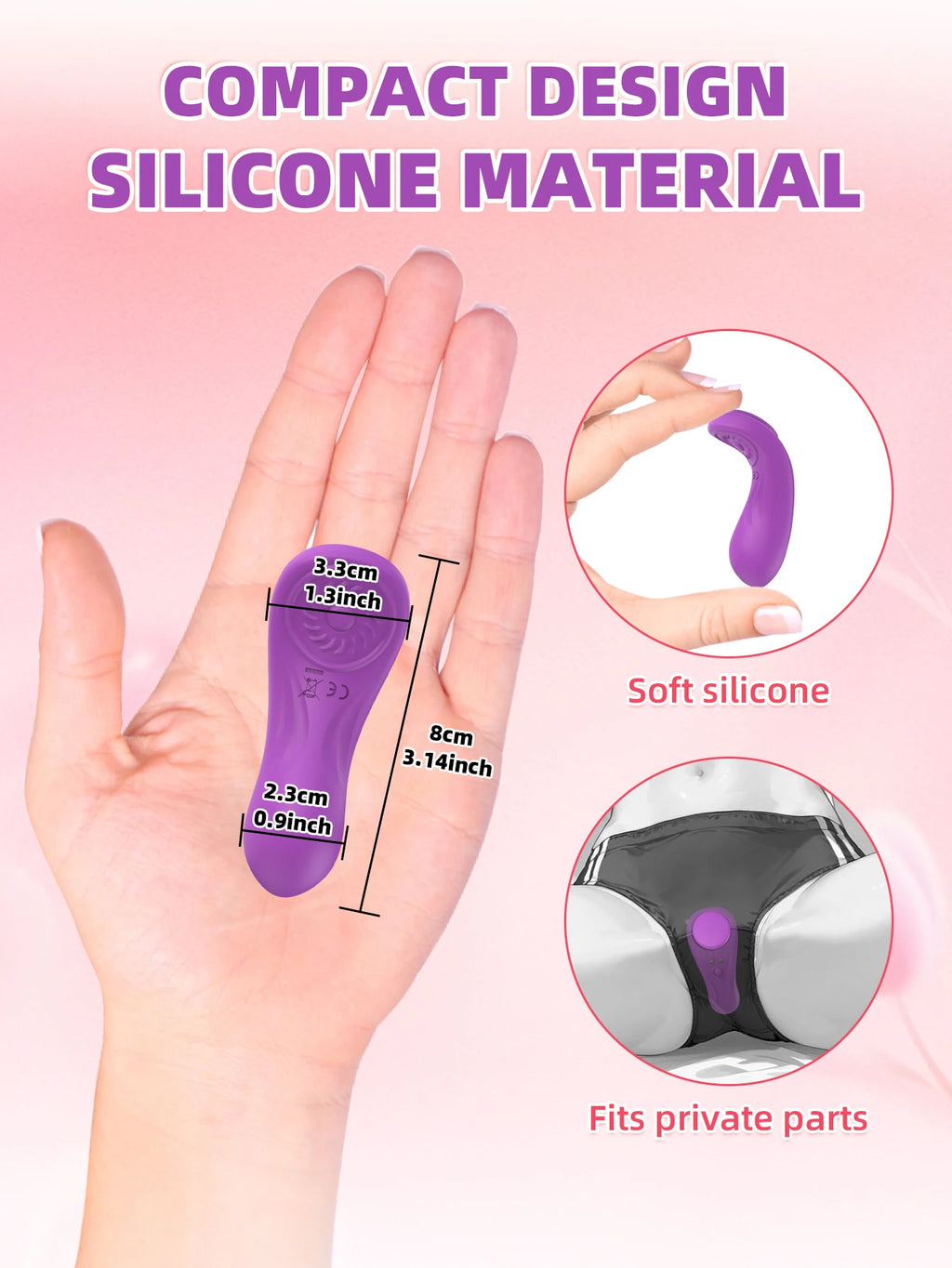 Remote Control Wearable Clitoral Mini Vibrator Female Panty APP Vibrator Masturbator Clitoral Stimulator Couple Pleasure Sex Toy