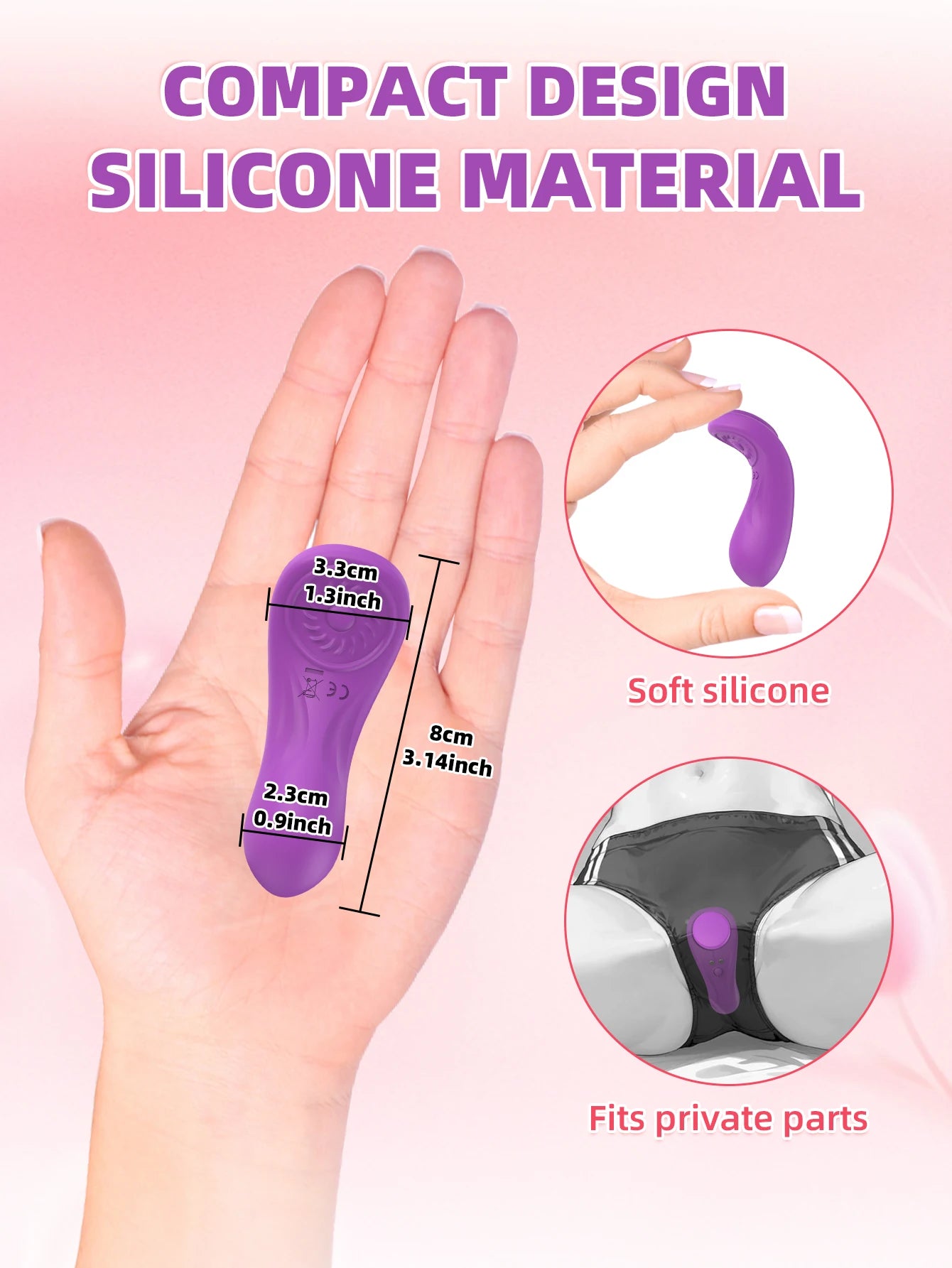 Remote Control Wearable Clitoral Mini Vibrator Female Panty APP Vibrator Masturbator Clitoral Stimulator Couple Pleasure Sex Toy