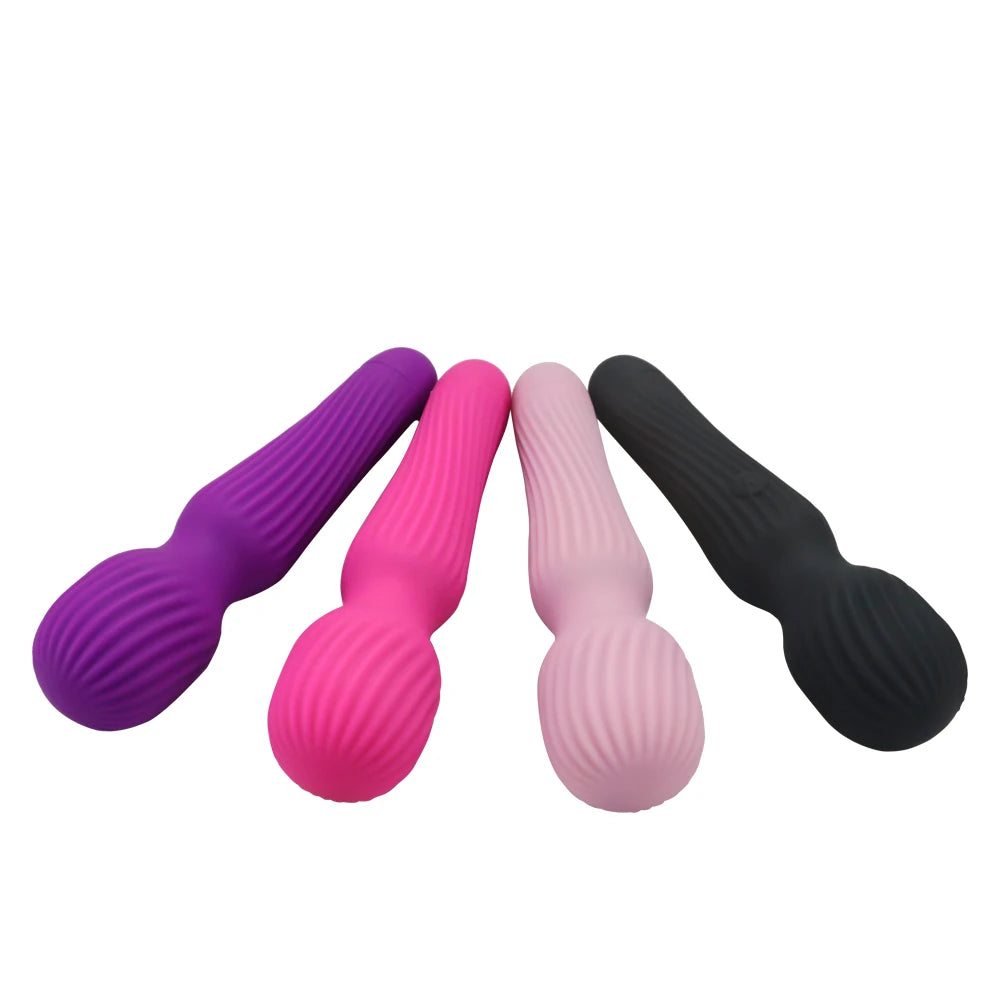 10 Speeds AV Magic Wand Vibrator Strong G-spot Clitoris Nipple Stimulator Sextoy for Women Dildo Masturbator Massager USB Charge