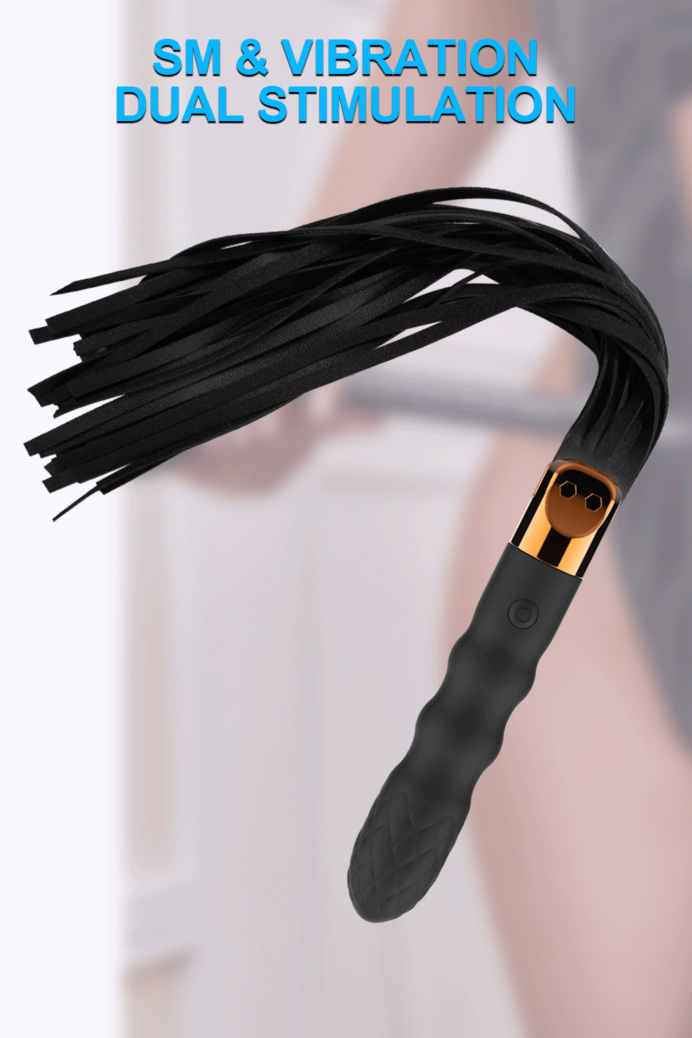 Leather Sex Whip Adults BDSM Anal Vibrator G Spot Massage SM Paddle Adult Play Bedroom Spanking Restraint Bondage Role Play 18+