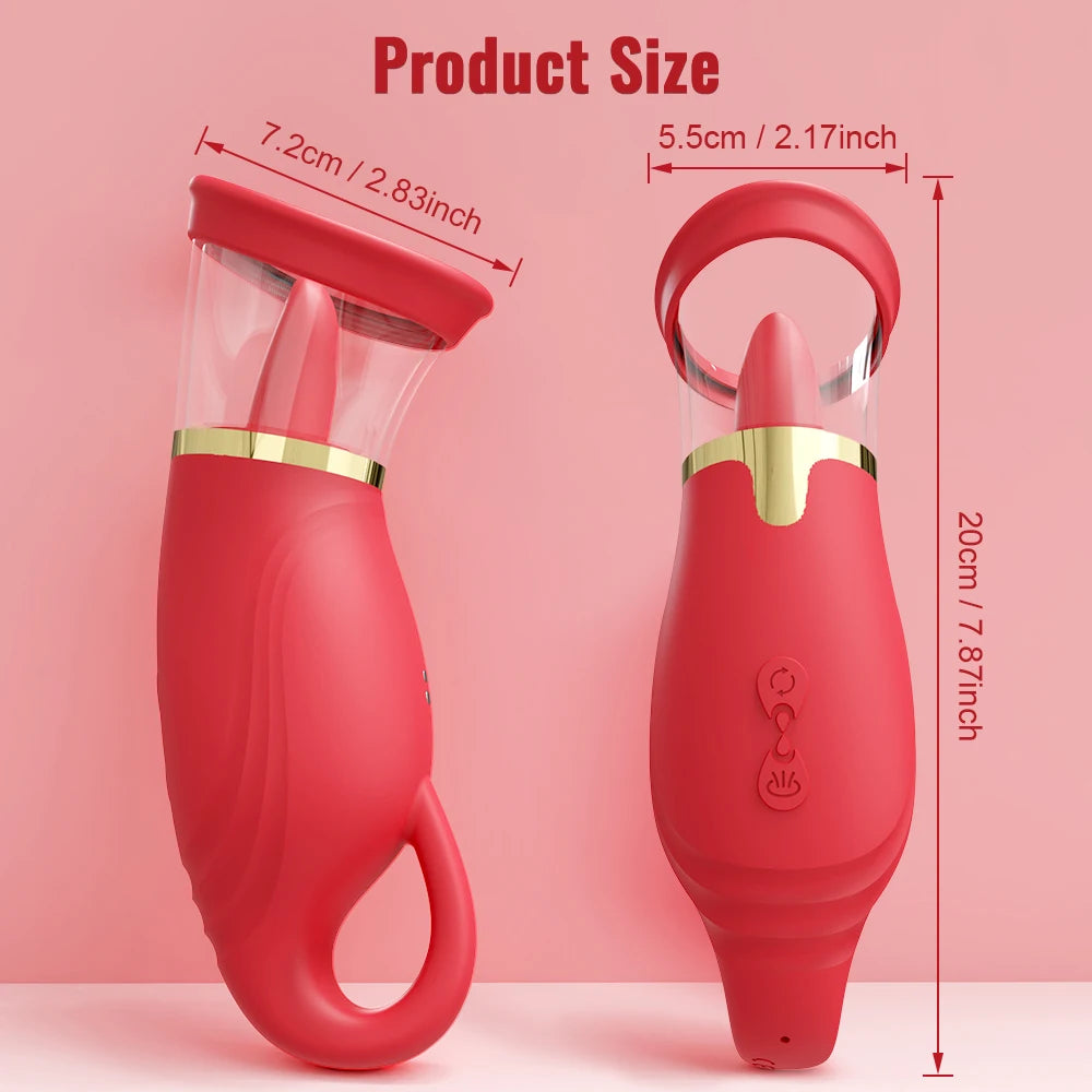 Vibrator Adult Sex Toys for Women Sucking Vibrator Rose-Sex Toy 3 Sucking 9 Tongue Licking Vibrating G Spot Vibrators Adult 18+