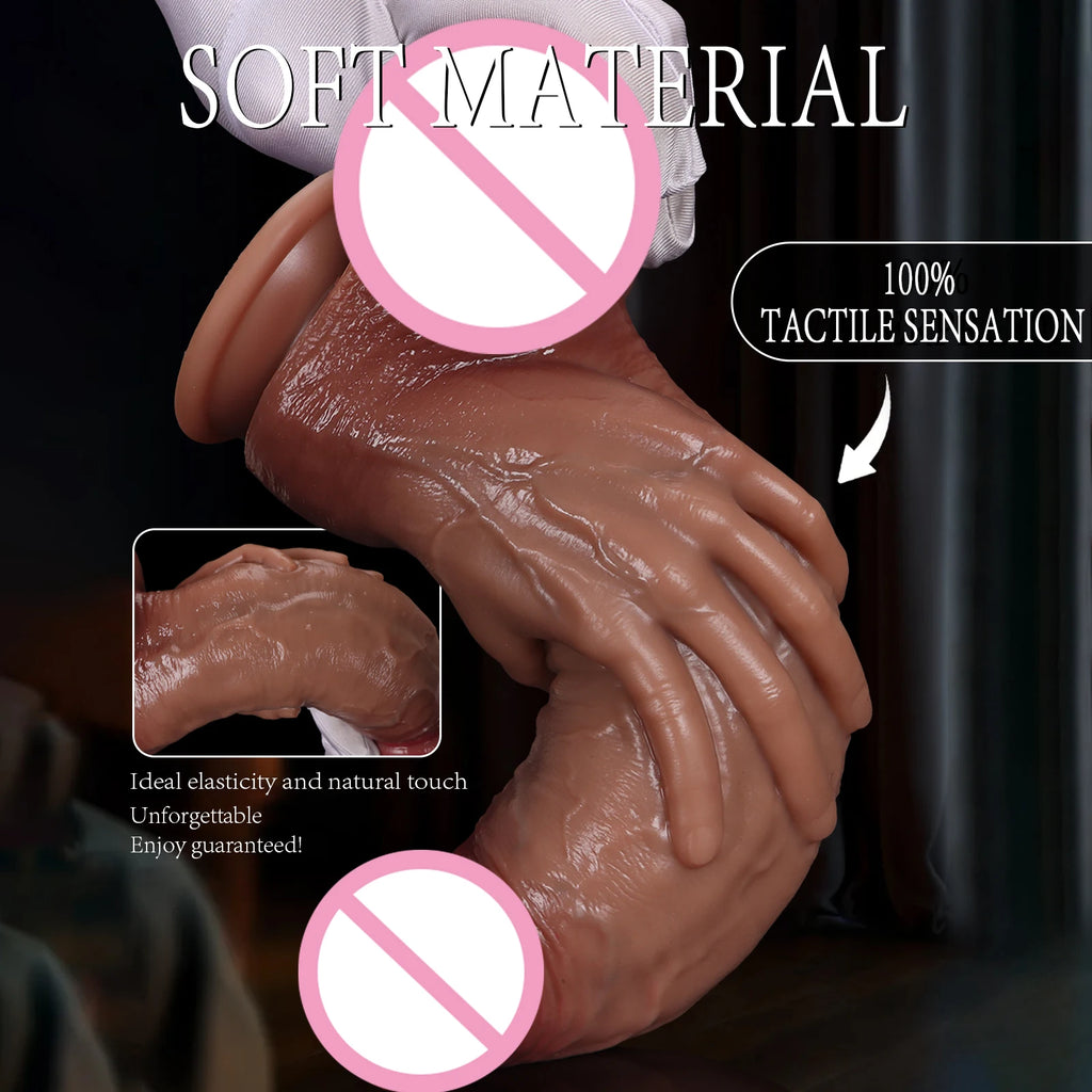 5 Size New  Realistic Giant  Dildo Silicone Animal Penis Adult Sex Toys Women Rapid Orgasm Masturbation Tool Oversized Soft Dick